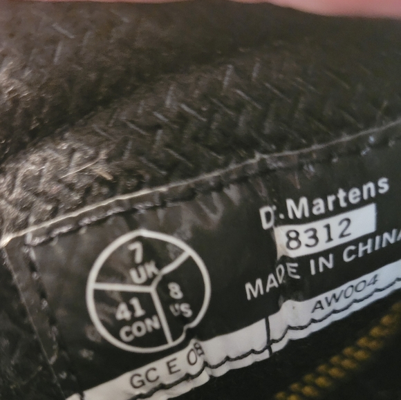 Vintage Dr Martens 8312 Grizzly Chunky Leather Lace Oxford Shoes Men US size 8 - Picture 8 of 8